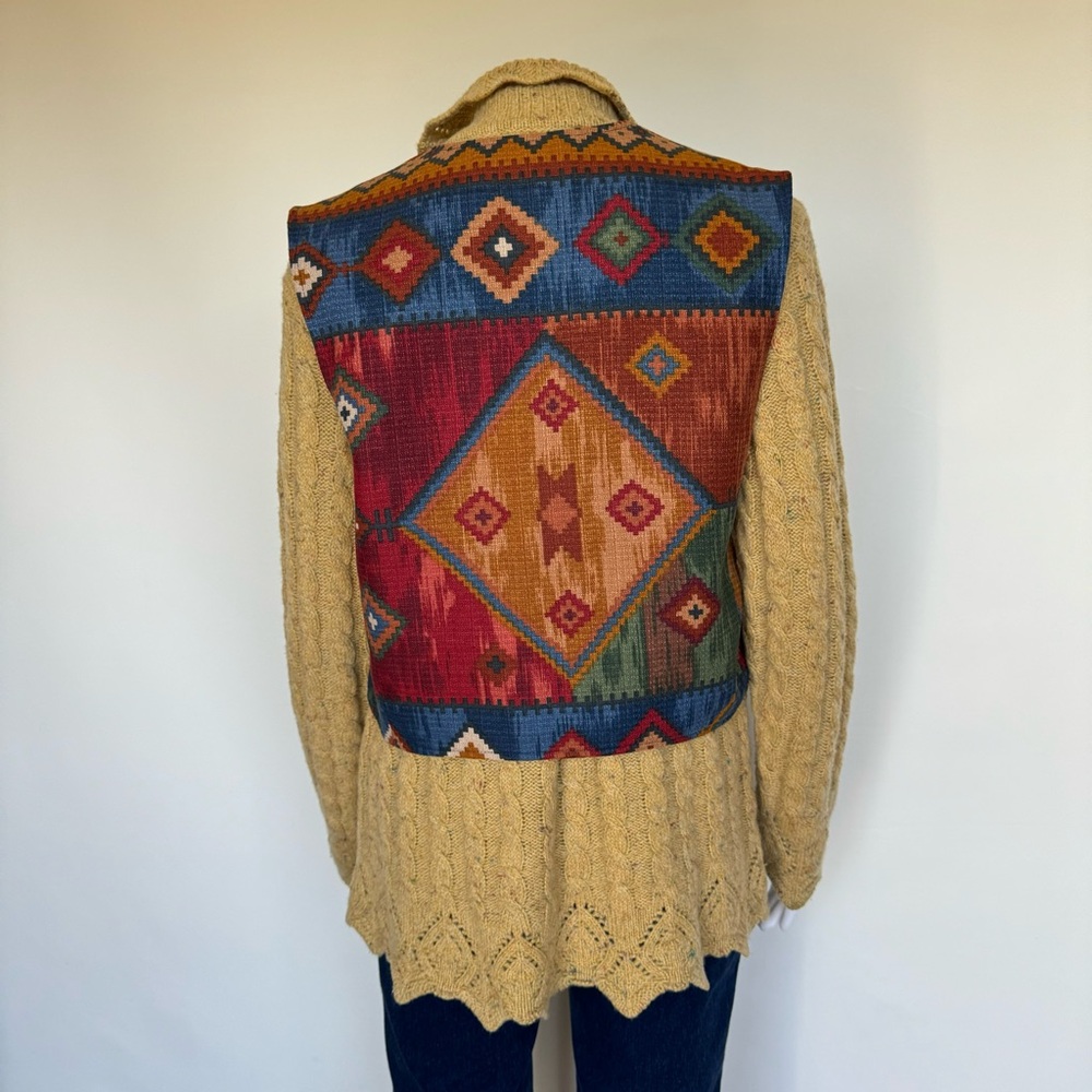 Lauren Ralph Lauren Southwestern Aztec Cotton
Vest M - Picture 4 of 10